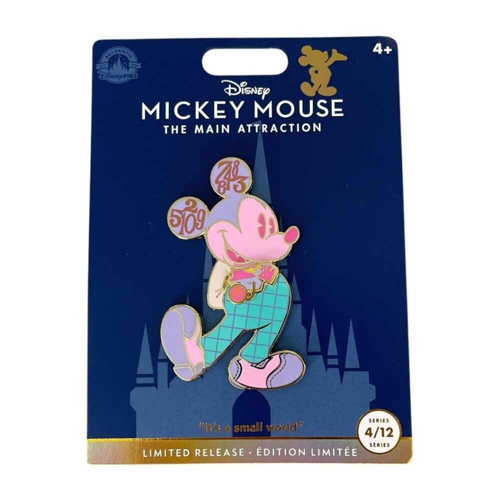 Disney Parks Mickey Mouse Main Attraction It’s A Small World Limited Release Pin